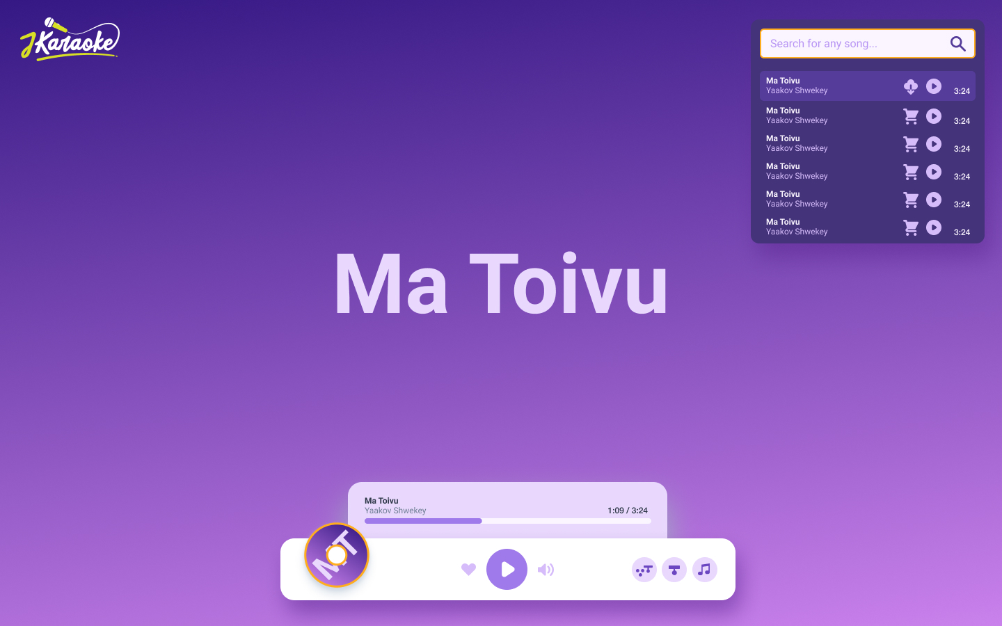 Jewish Karaoke at Home Stream Songs Online and Offline jKaraoke